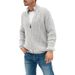 Loom 2024 Autumn Winter New Sweater Cardigan European American Solid Color Zipper High Collar Knitted Jacket Plus Size_viptrois.com