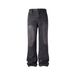 Men's Clothing Black Blue Gray Washed Retro Old Bootcut Scimitar Retro Slim Denim Trousers_viptrois.com