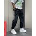 Men's 3-Stripe Jogger Pants Lightweight Breathable Stretch Fit Adjustable Drawstring Casual Streetwear Summer Stylish Contrast_viptrois.com
