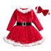 Christmas Dress Girl's Long Sleeve Star Mesh Dress Princess Dress_viptrois.com