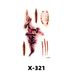 Halloween tattoo with simulated children's props scar funny scar waterproof wound sticker_viptrois.com