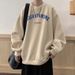 Fleece Autumn And Winter Sweater Men's Trendy Brand Heavy Black Thickened Round Neck New Hatless Long-sleeved Top And Clothing Versatile_viptrois.com