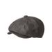 Parent Child Octagonal Newsboy Hat Children's Beret Hat Children's Hat Adult PU Leather Duckbill Cap Men And Women Forward Hat_viptrois.com