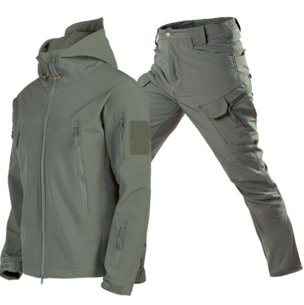 Man's Clothing 2024 New Soft-Shell Hardshell Suit Camouflage Jacket Fleece Jacket Tactical Jacket Jacket_viptrois.com