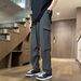 Men's Clothing Ice Silk Casual Pants Multi Pocket Overalls Men Spring And Autumn Loose Versatile Paratrooper Pants Couple Casual Straight Trousers_viptrois.com