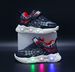 Kids' Light-Up Spiderweb Sneakers - LED Athletic Shoes With Reflective Details For Boys & Girls, Breathable Leather Casual Shoes_viptrois.com