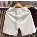 Men's Sporty Casual Breathable Shorts Loose Fitting Three Stripes Solid Color Beach Sweatpants Summer Bottoms_viptrois.com