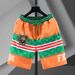Men's Clothing Station Shorts Men's Summer Outerwear Ice Silk Five-point Pants Ruffian Handsome Student Shorts Slim-fit Printing Big Pants_viptrois.com