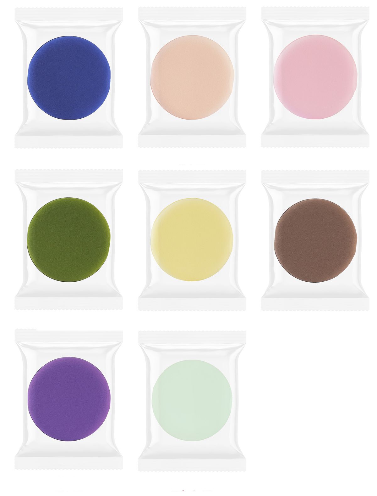Air Cushion Powder Puff Non Latex Dry And Wet Dual Use BB Cream Special Round Powder Puff Makeup Tool_viptrois.com