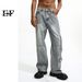 EF JEANS | 2023 New American Retro Street Niche Trendy Big Pocket Design Loose Tooling Jeans_viptrois.com