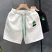 Men's Clothing jacquard shorts men's summer big brand style white brand shorts men's half pants_viptrois.com
