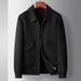 Men's Clothing Men's jacket slightly wide wool lapel workwear short jacket light luxury casual double sided wool coat trend_viptrois.com