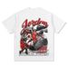 Men's Clothing Men's T-shirts Air Legend Basketball Vintage American Printed Short Sleeved T-shirt Washed Small Neckline_viptrois.com