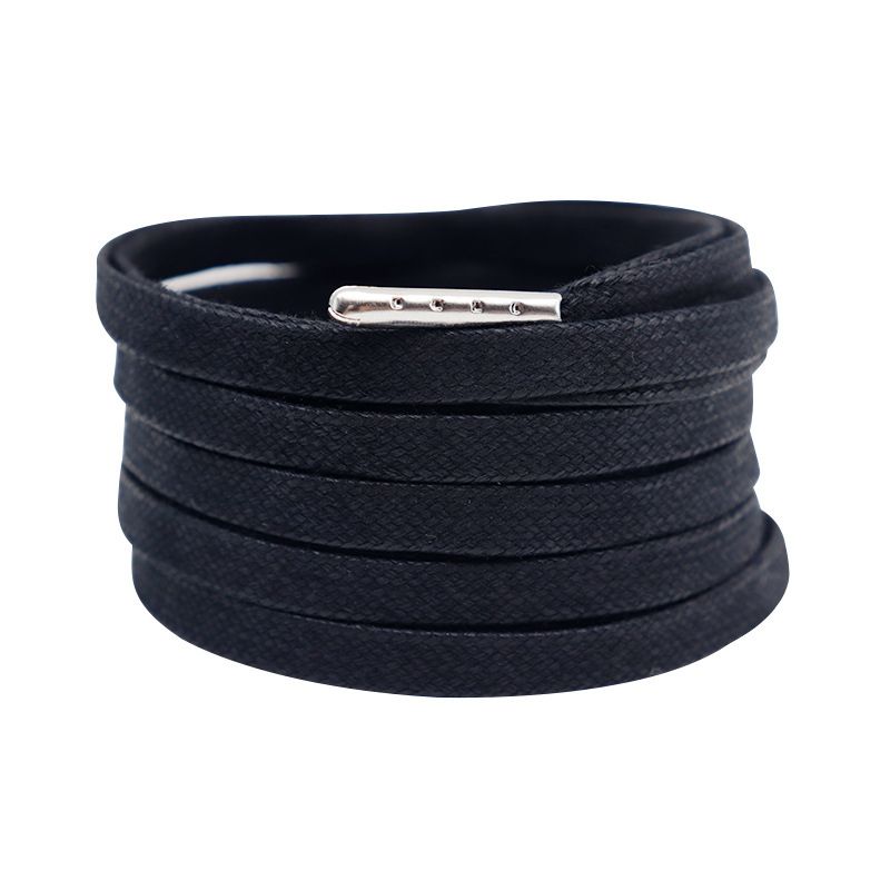 Shoe LACES Fit Casual Leather Shoes Board Shoes Canvas Shoes 7mm Flat Cotton Wax Belt Shoe Accessories_viptrois.com