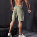Men's Breathable Nylon Spandex Summer Shorts - High Elasticity, Waist Drawstring, Zipper Pockets, Navy Blue, Ideal For Gym, Hiking_viptrois.com