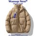 Down Cotton-padded Clothes, The Same Winter Cotton-padded Jacket For Men And Women, The New Cold-resistant, Windproof And Warm Bread-padded Jacket_viptrois.com
