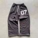 07 Trendy Street Loose Sweatshirt For Men Women, Hip-Hop Sports Zipper Hoodie And Pants Set_viptrois.com