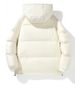 Unisex Winter Puffer Jacket – 90% White Duck Down, Detachable Hood, 3 Colors (Black/Cream/Lavender)_viptrois.com