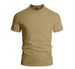2026 Men's Solid Color Round-neck Quick-Dry Shirt Breathable Elasticated Casual Sports Large-Sized Short-Sleeved T-Shirt_viptrois.com