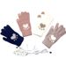 Heating Gloves 5-finger electric touch screen gloves Adult student jacquard bear paw pattern available in USB3 gear_viptrois.com