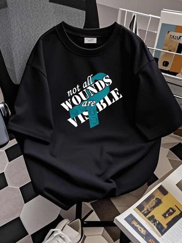 NEW LISTING2014 PTSD Tee T-shirt Stretched Comfortable Stylish Casual Soft Fashion Slightly Streetwear Graphic Breathable Unisex Versatile Summer_viptrois.com