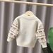 Kid's Clothing Boys Mink Fleece Sweater Children's Sweater 2024 Autumn And Winter New Style Boy Baby Fashion Pullover Bottoming Sweater_viptrois.com