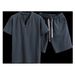 Men's Clothing Short Sleeved Shorts Suit Cotton And Linen Solid Color T Shirt Two Piece Suit_viptrois.com