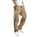 Men's Clothing Drawstring Pocket Color Patchwork Pants_viptrois.com