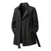Pulse Double-breasted Mid-length Trench Coat Men's British Style Overcoat Autumn Winter Lace-up Jacket_viptrois.com