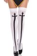 Unisex Halloween stockings Christmas stockings bow stockings Halloween party high socks nurse socks_viptrois.com