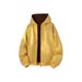 Heavyweight Hooded Zip-Up Sweatshirt – Oversized Vintage Streetwear Jacket For Men & Women (Stone Grey/Charcoal/Navy/White-Yellow, 55% Cotton Blend,)_viptrois.com