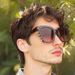 New Simple Atmosphere Sunglasses For Men And Women With Sweet And Spicy Personality Rivet Handmade Sunglasses For Sun Protection And Cool_viptrois.com
