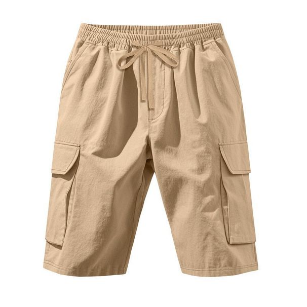 Men's Tactical Cargo Shorts – Outdoor Military-Inspired Workout Shorts With Multiple Pockets – Stretch Polyester Beach & Hiking Shorts_viptrois.com