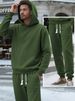 Men's Clothing Solid Color Hooded Pullover Loose Men And Women Brand Sweatshirt Versatile Couple Tops_viptrois.com