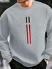 Men's Loose And Casual Fashionable Paris Letter Pattern Printed Round Neck Long Sleeved Sweatshirt Suitable For Autumn And Winter Wear_viptrois.com
