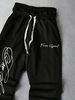Men's Clothing Men's Trendy Streetwear Athletic Style INS High Street Style Black Two-piece Design Sweatpants With Zipper Detail._viptrois.com