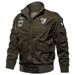 Men's MA-1 Flight Jacket – Lightweight Military Aviator Bomber (Khaki, Olive, Black) | Slim To 6XL, Zip-Up, Multi-Pocket Utility_viptrois.com