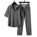 "Men's Summer Casual T-Shirt - Breathable Polyester Fabric, Slim Fit, Short Sleeve, Black/Grey/White - Basic Comfortable Tee For Daily Wear"_viptrois.com