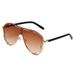 Large Frame Sunglasses - Frog Mirror Hollow Design (Trendy Sun Protection For Women Fashion Trends)_viptrois.com