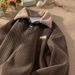 Lamb Wool Polo Collar Sweatshirt For Men With Thick Corduroy Jacket And Top_viptrois.com