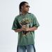 American Style Washed Vintage Summer Fun Abstract Print Loose Cotton Short Sleeve T-Shirt For Men And Women_viptrois.com