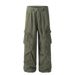 Men's Clothing Vibe Trendy Overalls Men's Heavy Washed Distressed Wrinkled Design Niche Loose Wide Leg Straight Trousers_viptrois.com