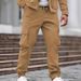 Men’s Multi-Pocket Cargo Pants – Slim Fit Outdoor Overalls, Trendy & Functional (Khaki, Black, Army Green, Sizes S-XXXL)_viptrois.com