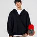 Men's Clothing Fleece Lined Hoodies, Autumn And Winter Patchwork, Two Piece Pullover Style_viptrois.com