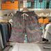Men's Chinese Style Patchwork Print Shorts Plus Size Loose Fit Sporty Casual Retro Five Point Pants Trendy Summer Wear_viptrois.com