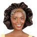 African wide brimmed soft elastic printed sleeping cap satin Bonnet dome beauty hair care cap shower cap_viptrois.com