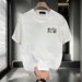 Summer Hong Kong Style Casual Fashion Short-sleeve T-shirt, Trendy Brand Design, Printed Round Neck, Loose Fit,_viptrois.com