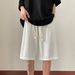 Men's Clothing Textured Ice Silk Pants Men's Summer Thin New Straight Pants Trendy Brand Drape Korean Version Loose Casual Shorts_viptrois.com