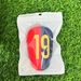 Shin Guard Red And Blue Straight Spelling Number 19 Extra Small Football Shin Pads Mini Mini Shin Pads Training Supplies_viptrois.com