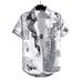 Men's Clothing New Short Sleeved Shirt Men's Ice Silk Breathable Summer Trendy High End Printed Shirt Half Sleeved Inch Shirt_viptrois.com